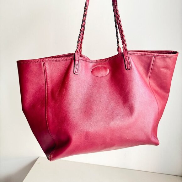 Mulberry Maroon Leather Medium Dorset Tote - Picture 3 of 8